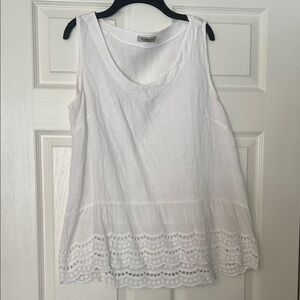 Elegant White Sleeveless Top